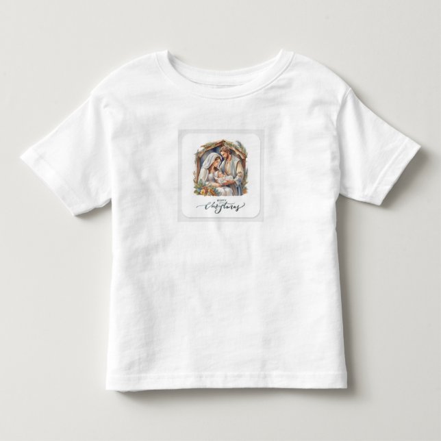 Frohe Weihnachtsbild Kleinkind Fine Jersey T.Shirt Kleinkind T-shirt (Vorderseite)
