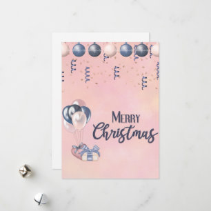 Frohe Weihnachtsbotschaften Baubles, Geschenke & B Feiertagskarte