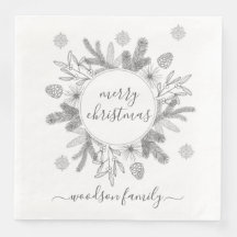 Frohe Weihnachtsboughs Pine Holly Wreath