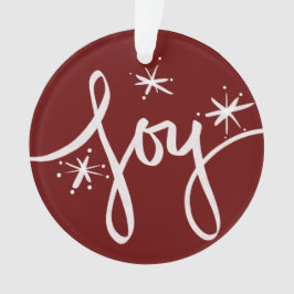 Frohe Weihnachtsbriefe Joy Snowflakes Foto Ornament