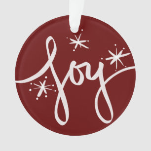 Frohe Weihnachtsbriefe Joy Snowflakes Foto Ornament