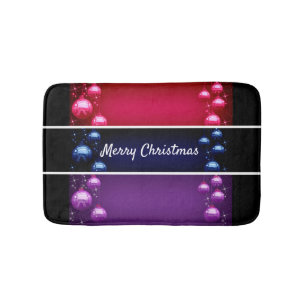 Frohe Weihnachtsbrille Badematte