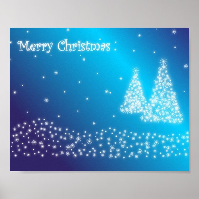 Frohe Weihnachtsbrille Poster (Vorne)