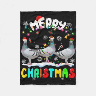 Frohe Weihnachtsbrötchen Lover Weihnachtsmannmütze Fleecedecke