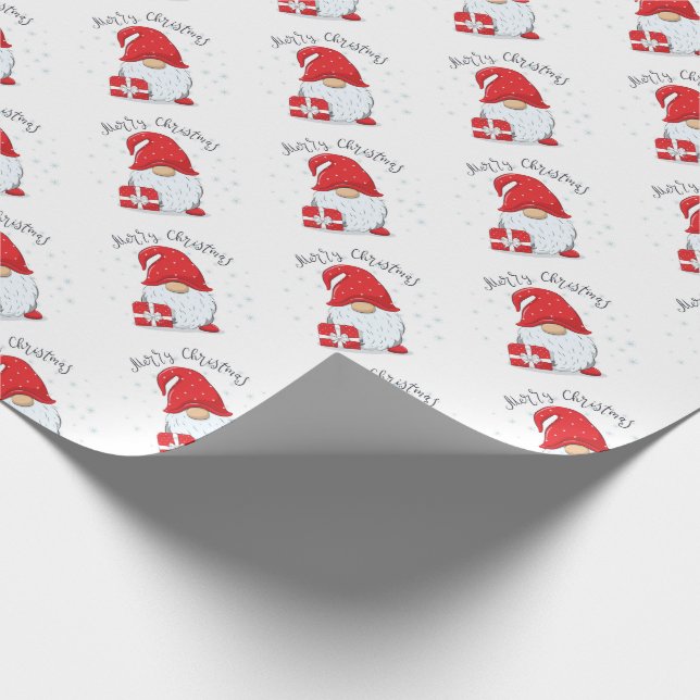 Frohe Weihnachtsbrunnen Geschenkpapier (Ecke)