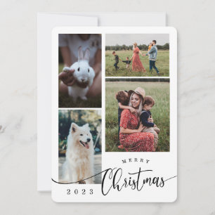 Frohe Weihnachtscollage 4 Foto Feiertagskarte