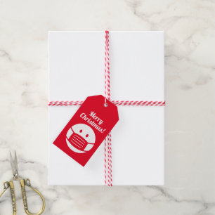 Frohe Weihnachtscovid-Symbol Gesichtsmaske schmier Geschenkanhänger