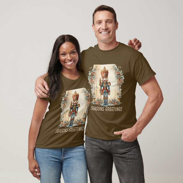 Frohe Weihnachtscreme Aquarell T-Shirt (Unisex)