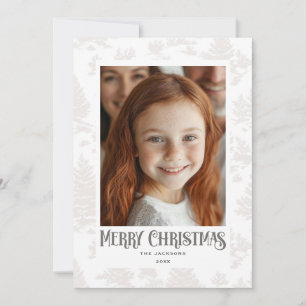 Frohe Weihnachtscreme Toile Holiday Design Feiertagskarte