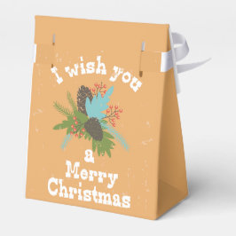 Frohe Weihnachtsdekoration Geschenkschachtel