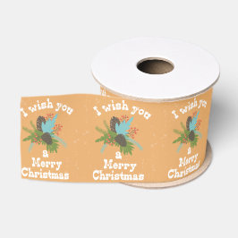 Frohe Weihnachtsdekoration Ripsband
