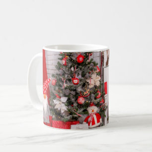Frohe Weihnachtsdekorationen Kaffeetasse