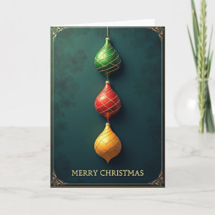 Frohe Weihnachtsdekorationen Karte