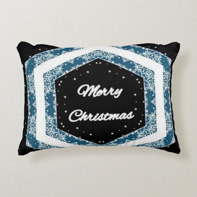 Frohe Weihnachtsdesigns Dekokissen (Vorderseite)