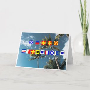 Frohe Weihnachtsfahnen Karte