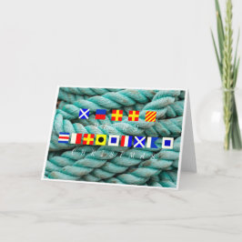 Frohe Weihnachtsfahnen Karte