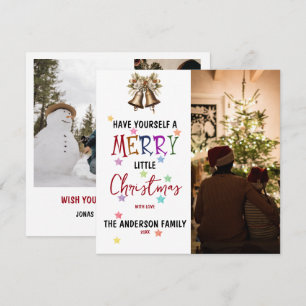 Frohe Weihnachtsfamilie Foto Einladung