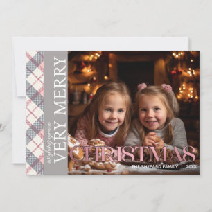 Frohe Weihnachtsfamilie Foto Einladung