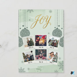 Frohe Weihnachtsfamilie Foto Feiertagskarte