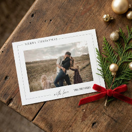 Frohe Weihnachtsfamilie Foto Feiertagskarte