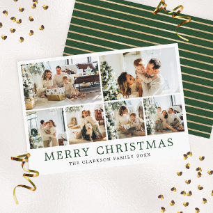 Frohe Weihnachtsfamilie Foto Feiertagskarte