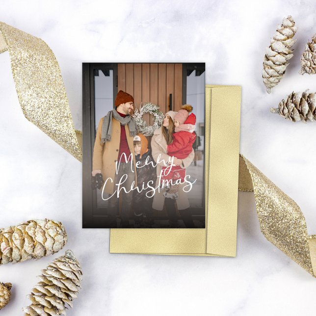 Frohe Weihnachtsfamilie Foto Feiertagskarte (Von Creator hochgeladen)
