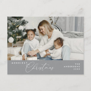 Frohe Weihnachtsfamilie Foto, Saison Gruß Postkarte