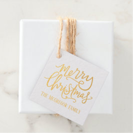 Frohe Weihnachtsfamilie Geschenkanhänger