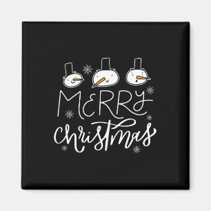 Frohe Weihnachtsfamilie Snowman Weihnachten Weihna Magnet