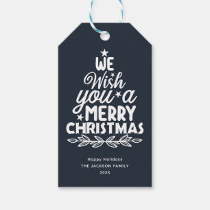 Frohe Weihnachtsfamilien Foto Geschenkanhänger