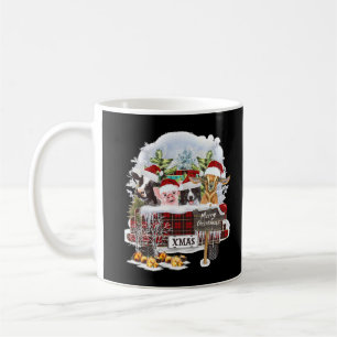 Frohe Weihnachtsfarm Animal Red Xmas Truck C Kaffeetasse