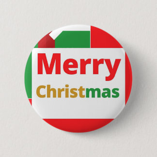 Frohe Weihnachtsfeier Design auf Button