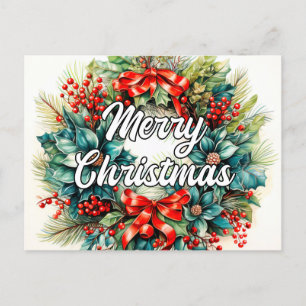 Frohe Weihnachtsfeier   Die Jahreszeiten Postkarte