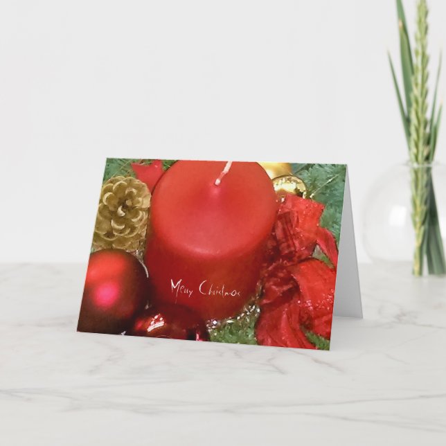 Frohe Weihnachtsfeier Feiertagskarte (Vorderseite)