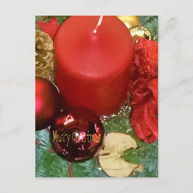 Frohe Weihnachtsfeier Feiertagspostkarte (Vorderseite)