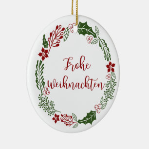 Frohe Weihnachtsfeier, Frohe Weihnachten Keramik Ornament