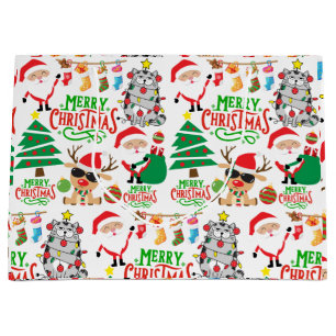 Frohe Weihnachtsfeier Große Geschenktüte
