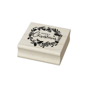 Frohe Weihnachtsfeier Gummistempel
