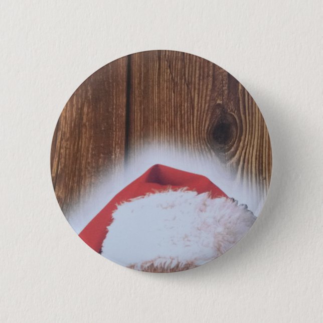 Frohe Weihnachtsfeier, Hut des Weihnachtsmanns Button (Vorderseite)