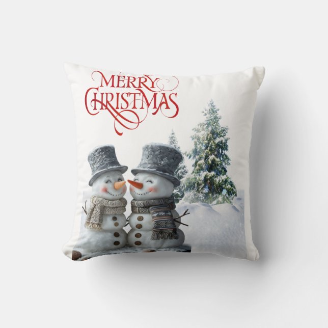 Frohe Weihnachtsfeier Kissen (Vorderseite)