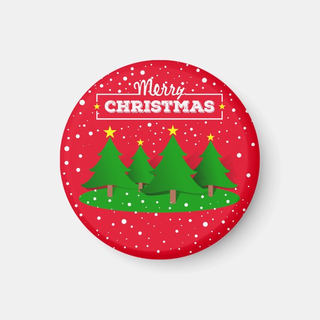 Frohe Weihnachtsfeier Magnet (Vorne)