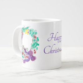 Frohe Weihnachtsfeier mit 2 Bows Jumbo-Tasse
