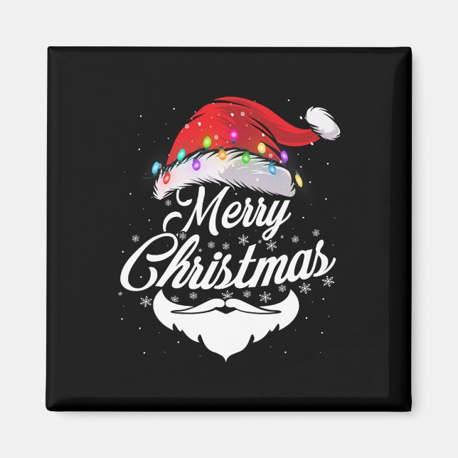 Frohe Weihnachtsfeier mit Red Hat Lights Xma Magnet (Vorne)