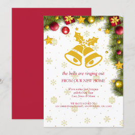 Frohe Weihnachtsfeier Neue Zuhause Moving Ankündigung