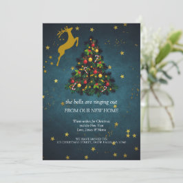 Frohe Weihnachtsfeier Neue Zuhause Moving Ankündigung