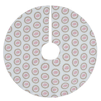 Frohe Weihnachtsfeier Polyester Weihnachtsbaumdecke