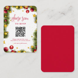 Frohe Weihnachtsfeier QR Code UAWG Begleitkarte