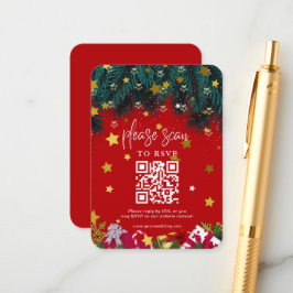 Frohe Weihnachtsfeier QR Code UAWG Begleitkarte