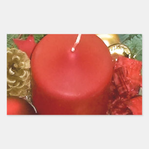 Frohe Weihnachtsfeier Rechteckiger Aufkleber