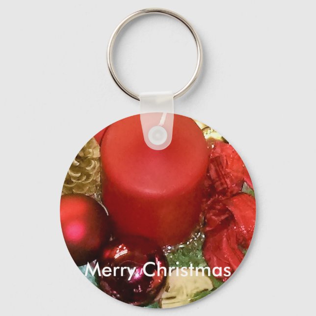 Frohe Weihnachtsfeier Schlüsselanhänger (Vorderseite)